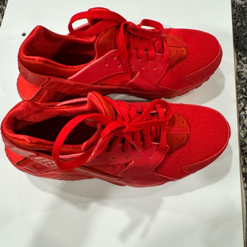 Nike Huarache Vibrant Red Athletic Shoes